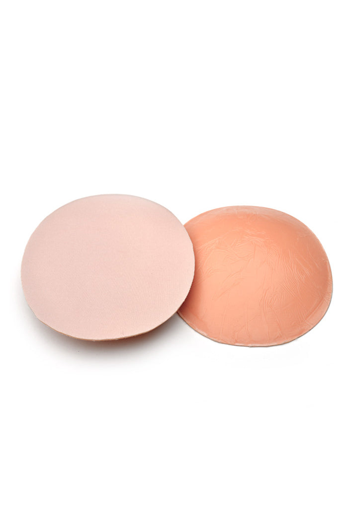 Adhesive Foam Butts Pads, 1 pad showing fabric interior side and sticky dome-side.
