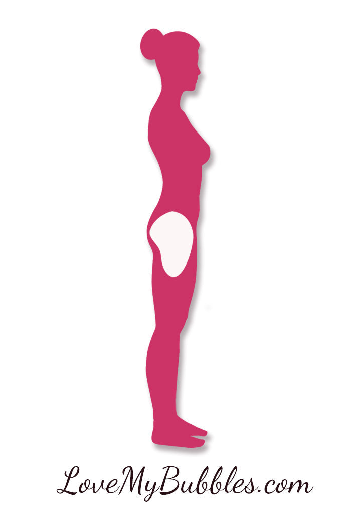 Adhesive Foam Elongated Hip Pads