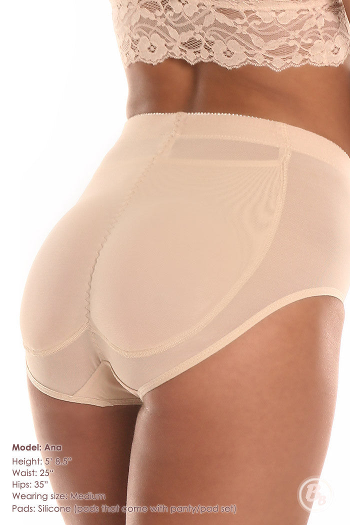 BB Silicone Original Silicone Padded Panty & 2 Booty Pad Sets - PaddedPanties.com
 - 7